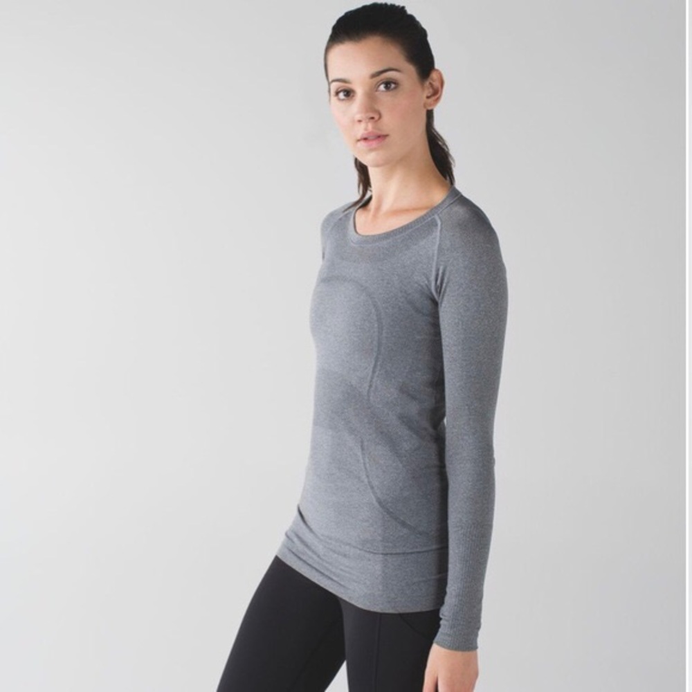 Gray Lululemon Swiftly Speed Long Sleeve